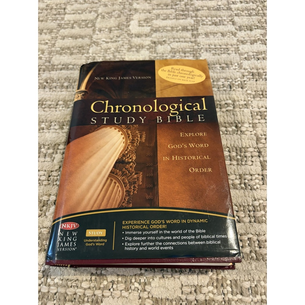 NKJV Chronological Study Bible Hardcover New King James Version Thomas Nelson